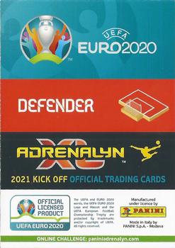 2021 Panini Adrenalyn XL UEFA Euro 2020 Kick Off #347 Joakim Mæhle / Daniel Wass Back
