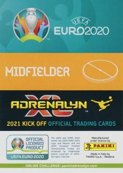 2021 Panini Adrenalyn XL UEFA Euro 2020 Kick Off #407 Thomas Delaney / Pierre-Emile Hojbjerg / Daniel Wass / Andreas Skov Olsen Back