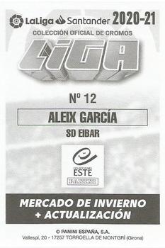 2020-21 Panini LaLiga Santander Este Stickers - Mercado de Invierno #12 Aleix Garcia Back