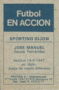 1977-78 Pacosa Futbol en Accion #NNO José Manuel Back