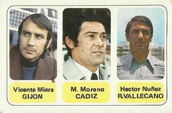 1977-78 Pacosa Futbol en Accion #NNO Vicente Miera / M. Moreno / Hector Nuñez Front