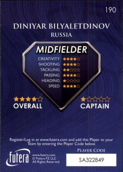 2009-10 Futera World Football Online Series 1 #190 Diniyar Bilyaletdinov Back