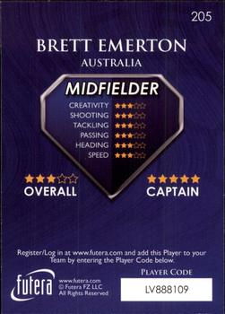 2009-10 Futera World Football Online Series 1 #205 Brett Emerton Back