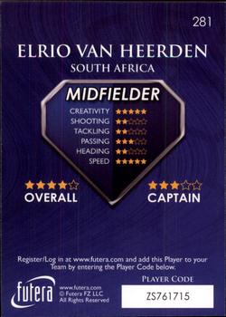 2009-10 Futera World Football Online Series 1 #281 Elrio Van Heerden Back