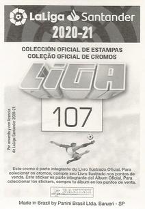 2020-21 Panini LaLiga Santander Stickers (Brazil) #107 Jose Mari Back