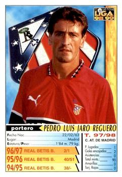 1998-99 Mundicromo Las Fichas de la Liga #112 Jaro Back