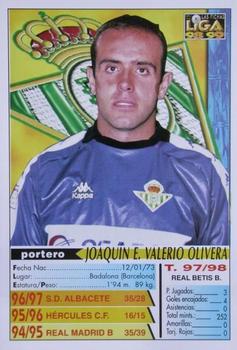 1998-99 Mundicromo Las Fichas de la Liga #130 Valerio Back
