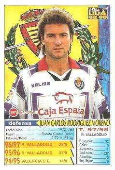 1998-99 Mundicromo Las Fichas de la Liga #185 Juan Carlos Back