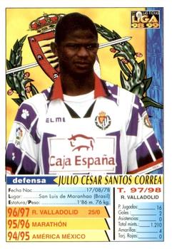 1998-99 Mundicromo Las Fichas de la Liga #189 Julio Cesar Back