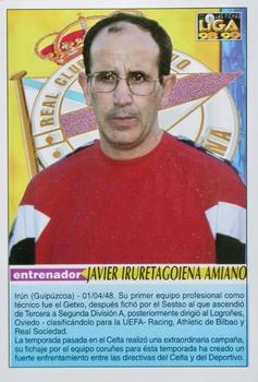 1998-99 Mundicromo Las Fichas de la Liga #200 Javier Irureta Back
