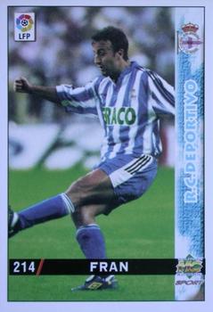1998-99 Mundicromo Las Fichas de la Liga #214 Fran Front