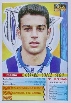 1998-99 Mundicromo Las Fichas de la Liga #490 Gerard Lopez Back