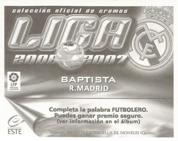 2006-07 Panini Liga Este Stickers #NNO Baptista Back
