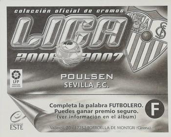 2006-07 Panini Liga Este Stickers #NNO Poulsen Back