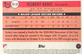 2021 Topps MLS - 1981 Throwback Black #T81-20 Robert Beric Back
