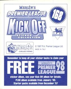 1997-98 Merlin Premier League Kick Off #168 Paul Kitson Back