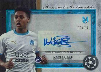 2020-21 Topps Museum Collection UEFA Champions League - Archival Autographs Sapphire #AA-MA Marley Aké Front