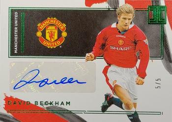 2020-21 Panini Impeccable Premier League - Impeccable Autographs Emerald #IA-DB David Beckham Front