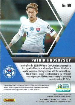 2021 Panini Mosaic UEFA EURO 2020 #90 Patrik Hrosovsky Back
