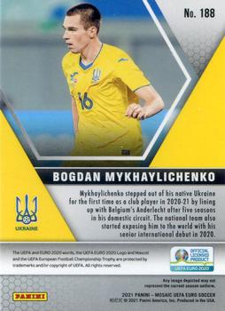 2021 Panini Mosaic UEFA EURO 2020 #188 Bogdan Mykhaylichenko Back