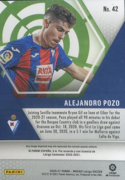 2020-21 Panini Mosaic La Liga #42 Alejandro Pozo Back