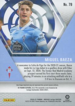 2020-21 Panini Mosaic La Liga #79 Miguel Baeza Back