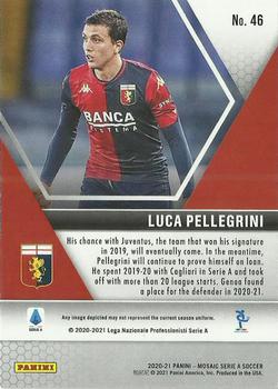 2020-21 Panini Mosaic Serie A #46 Luca Pellegrini Back