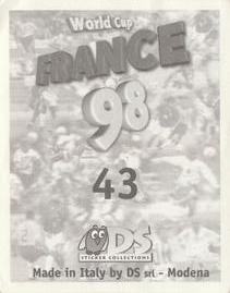 1998 DS World Cup France 98 Stickers #43 Henning Berg / Stig Inge Bjornebye Back