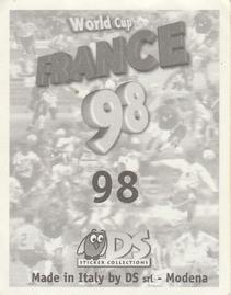 1998 DS World Cup France 98 Stickers #98 Wolfgang Feiersinger Back