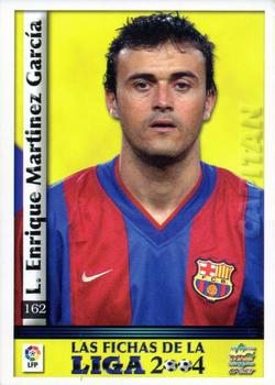 2003-04 Mundicromo Las Fichas de la Liga 2004 #162 Luis Enrique Back