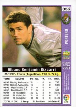 2003-04 Mundicromo Las Fichas de la Liga 2004 #355 Bizzarri Back