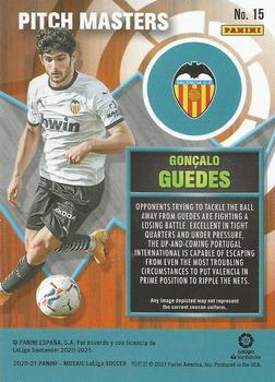 2020-21 Panini Mosaic La Liga - Pitch Masters Mosaic #15 Goncalo Guedes Back