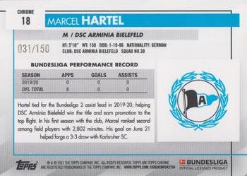 2020-21 Topps Chrome Bundesliga - Blue Wave #18 Marcel Hartel Back