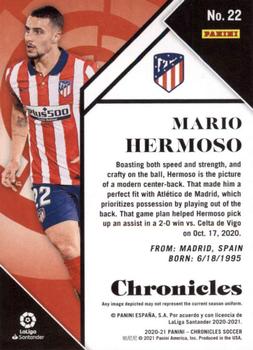 2020-21 Panini Chronicles - Chronicles La Liga #22 Mario Hermoso Back