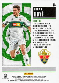 2020-21 Panini Chronicles - Contenders Rookie Ticket La Liga #10 Lucas Boye Back