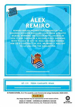 2020-21 Panini Chronicles - Donruss Rated Rookies La Liga #5 Alex Remiro Back