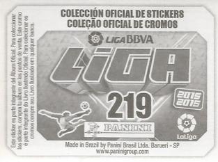 2015-16 Panini LaLiga BBVA Stickers (Brazil) #219 Raul Baena / Trashorras Back