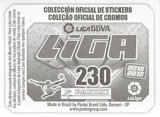 2015-16 Panini LaLiga BBVA Stickers (Brazil) #230 Bernardo / Isma López Back