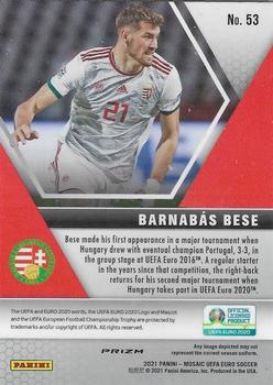 2021 Panini Mosaic UEFA EURO 2020 - Red Pulsar #53 Barnabas Bese Back