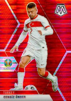 2021 Panini Mosaic UEFA EURO 2020 - Red Pulsar #98 Cengiz Under Front