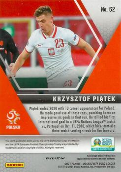 2021 Panini Mosaic UEFA EURO 2020 - Silver #62 Krzysztof Piatek Back