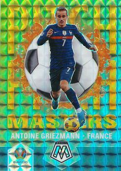 2021 Panini Mosaic UEFA EURO 2020 - Pitch Masters Mosaic Gold #27 Antoine Griezmann Front