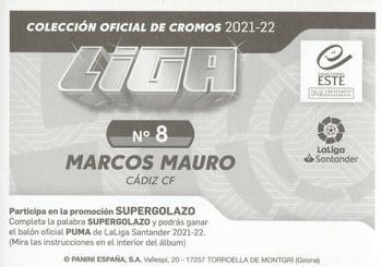 2021-22 Panini LaLiga Santander Este Stickers #8 Marcos Mauro Back