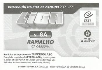 2021-22 Panini LaLiga Santander Este Stickers #8A Jonás Ramalho Back
