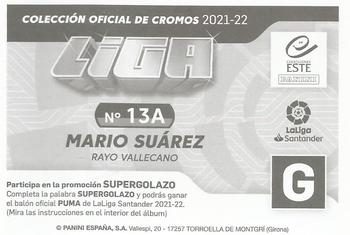 2021-22 Panini LaLiga Santander Este Stickers #13A Mario Suárez Back
