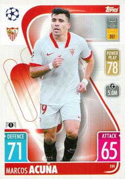 2021-22 Topps Match Attax Champions & Europa League #249 Marcos Acuña Front