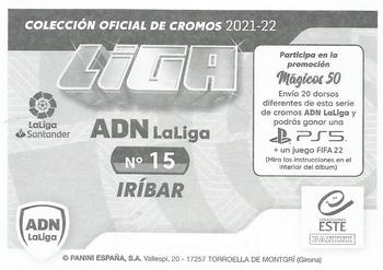 2021-22 Panini LaLiga Santander Este Stickers - ADN La Liga #15 Iribar Back