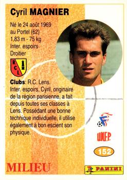 1994 Panini French League #152 Cyrille Magnier Back