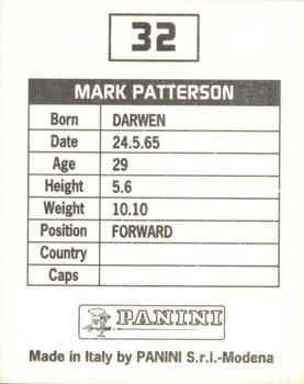 1994-95 Panini Football League 95 #32 Mark Patterson Back