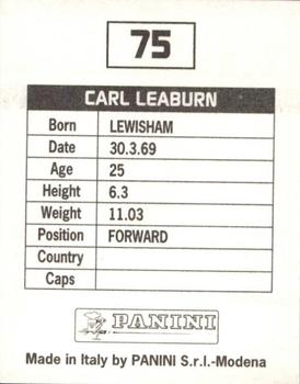 1994-95 Panini Football League 95 #75 Carl Leaburn Back